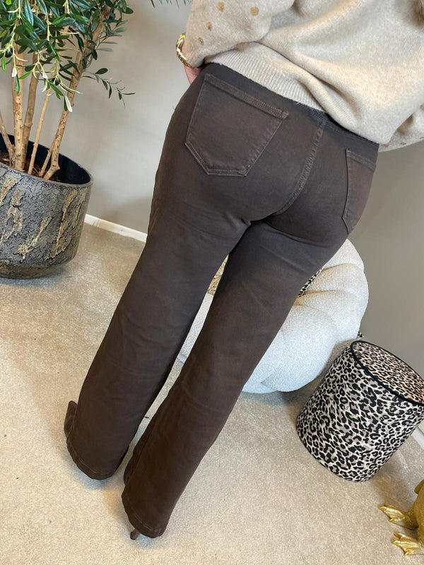 Jeans Jolanda bruin LW1807F