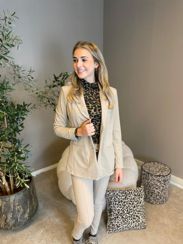 Mi Piace - Blazer bonded latte