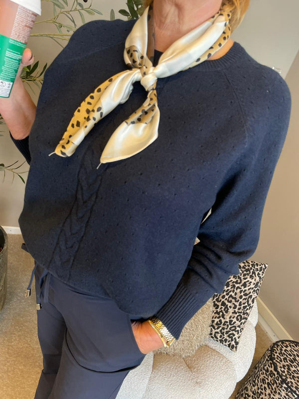 Trui Fayen donkerblauw