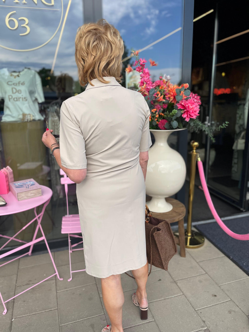 triple nine - jurk beige
