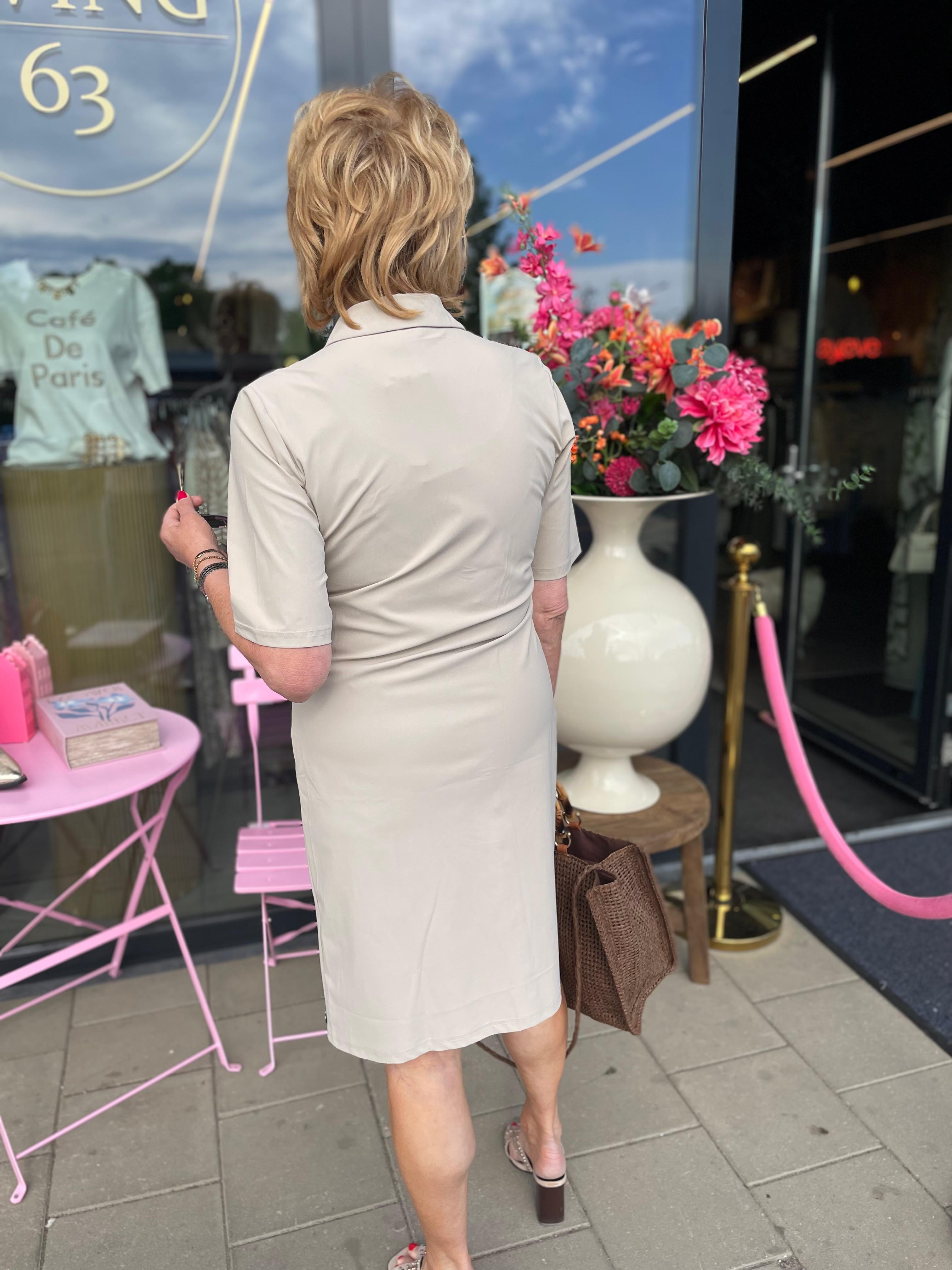 triple nine - jurk beige